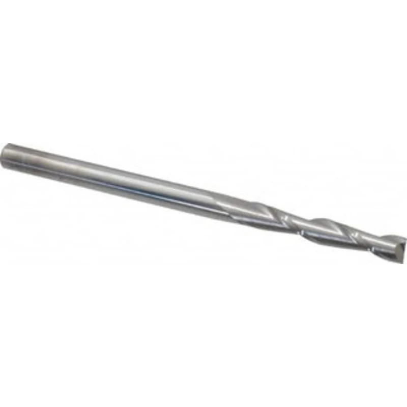 KYOCERA SGS 3/16, 1-1/8 LOC, 3/16 Shank Diam, 3 OAL, 2 Flute, Solid Carbide Square End Mill Single End, Uncoated, Spi...